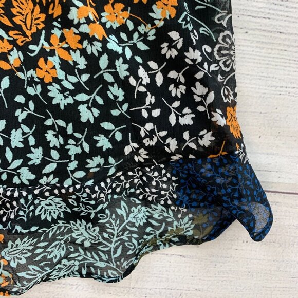 Maurices Midi Skirt sz 1X Faux Wrap Long Pull on Elastic Waist Floral New NWT - Picture 4 of 8